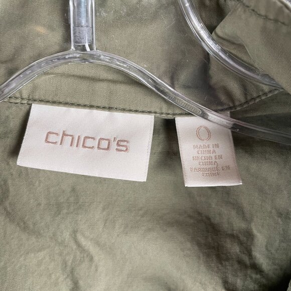 Chicos Womens Vest 0/S Green Office Work Career Sequin Capsule Everyday Minimal - Picture 9 of 13